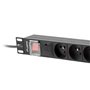 Rallonge 19'' 6 Tomas Schuko Lanberg PDU-06E-0200-BK (2 m)