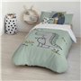 Housse de Couette Kids&Cotton Italo Big Menthe 180 x 240 cm