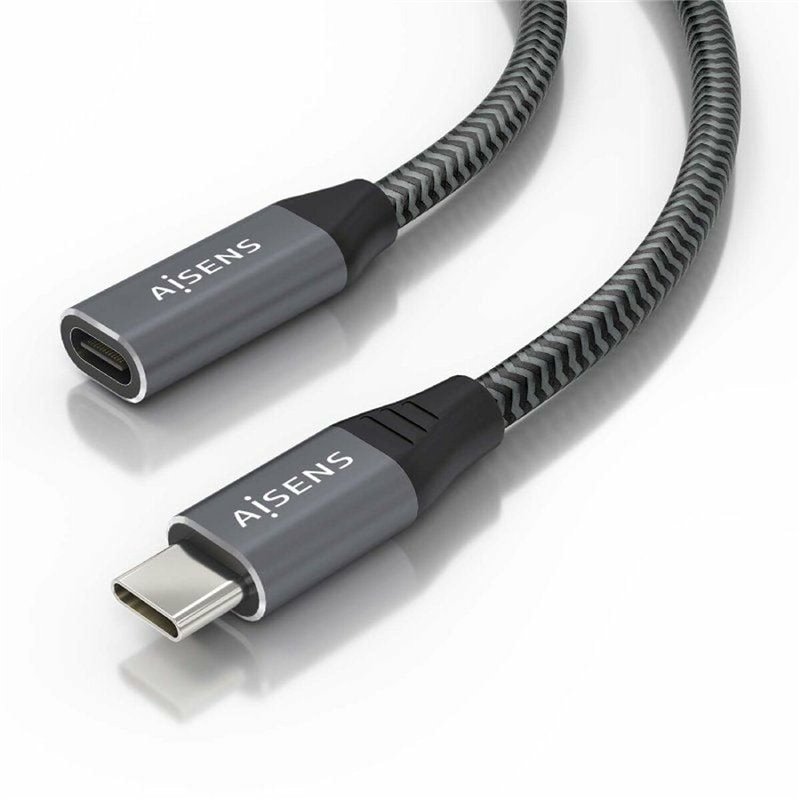Image secondaire de Aisens A107-0761 câble USB 1,5 m USB 3.2 Gen 2x2 USB C Gris