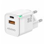 AISENS ASCH-20W2P002-W chargeur d'appareils mobiles Universel Blanc Secteur Charge rapide Intérieure