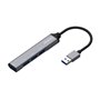 AISENS A106-0540 hub & concentrateur USB 3.2 Gen 1 (3.1 Gen 1) Type-A 5000 Mbit/s Gris