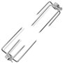 vidaXL Fourchettes de broche 2 pcs Acier