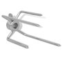 vidaXL Fourchettes de broche 2 pcs Acier