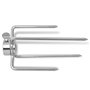 vidaXL Fourchettes de broche 2 pcs Acier