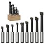 vidaXL Cutters de perçage 9 pcs 12 mm à base de bois