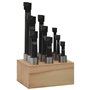 vidaXL Cutters de perçage 9 pcs 12 mm à base de bois