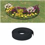 vidaXL Bordure de jardin noir 10 m 10 cm polyéthylène
