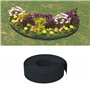 vidaXL Bordure de jardin noir 10 m 15 cm polyéthylène