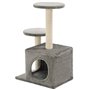 vidaXL Arbre à chat avec griffoirs en sisal 60 cm Gris