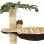 vidaXL Arbre à chat avec griffoir en sisal 50 cm Beige et Marron