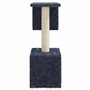 vidaXL Arbre à chat avec griffoirs en sisal Gris foncé 60 cm