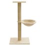 vidaXL Arbre à chat avec griffoir en sisal Crème 74 cm