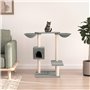 vidaXL Arbre à chat avec griffoirs gris clair 82 cm