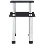 vidaXL Étagère de cuisine Noir 45x16x26 cm Verre trempé