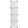 vidaXL Cubes de rangement 9 pcs Transparent PP