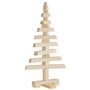 vidaXL Arbre de Noël en bois pour décoration 60 cm bois massif de pin