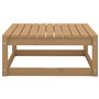 vidaXL Repose-pied de jardin 70x70x30cm marron miel bois de pin solide