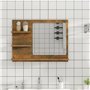 vidaXL Miroir de bain Chêne fumé 60x10