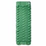 vidaXL Matelas de camping autogonflant avec oreiller 1 personne vert