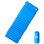vidaXL Matelas de camping autogonflant avec oreiller 1 personne bleu