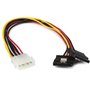 StarTech.com Câble adaptateur d'alimentation interne LP4 (4 broches) - Mâle vers 2x SATA femelle - 30 cm
