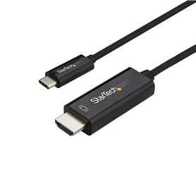 StarTech.com Adaptateur USB-C vers HDMI 3m - Câble Vidéo USB Type C vers HDMI 2.0 - 4K60Hz - Compatible Thunderbolt 3 - Converti