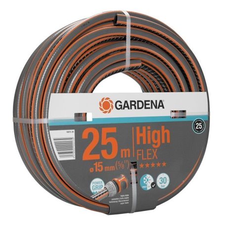 GARDENA Tuyau d'arrosage Comfort HighFlex  Longueur 25m  Ø15mm  Anti noeud et indéformable  Garantie 25 ans (18075-26)