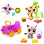 BANDAI - Littlest Pet Shop - Pack Safari - 3 animaux et accessoires - BF00524