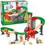 BRIO World Grand Circuit Plateforme Multimodale - Coffret 32 pieces - Circuit de train en bois - Ravensburger - Des 3 an