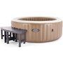 Entourage de spa 4 places rond - INTEX - Pack 2 pieces medium - Léger et résistant UV