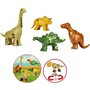 Jouet magnétique - KLEIN - 4 grands dinosaures Funny Puzzle, 1+ - Stimule la créativité et l'habileté manuelle !