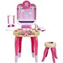 Jouet de beauté - KLEIN - Centre de beauté Barbie Happy Vibes - Complet avec de nombreux accessoires et lumiere.