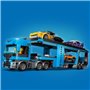 LEGO City 60408 Le camion de transport de voitures de sport, 4 véhicules pour enfants