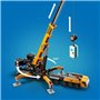 LEGO City 60409 La grue de chantier mobile jaune, set de construction cadeau pour enfants