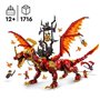 LEGO NINJAGO 71822 Le dragon source du mouvement - Jouet de ninja avec 6 minifigurines