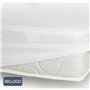Protege-matelas - 180 x 200 cm x 25 cm - 100% Coton - 170 G/M2 - LOVELY HOME