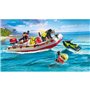 PLAYMOBIL 71464 Bateau de pompier et scooter des mers - Action Hereos - Les pompiers - Des 4 ans