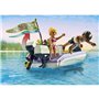 PLAYMOBIL - Mariés et bateau - City Life - Découvre les océans avec les mariés - Coffre de rangement - Des 4 ans