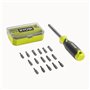 Tournevis et coffret d'embouts - RYOBI - 17 pcs