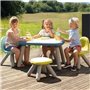 Smoby - Chaise enfant Bleue- Extérieur et Intérieur - H27cm - Fabrication française