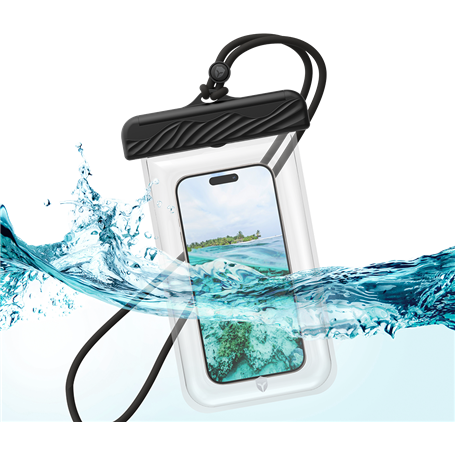 Pochette Etanche IPX8 & Flottante Universelle Noir - Garanti à vie Force Case