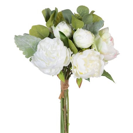 Branche Blanc Vert Pivoine 23 x 27 x 40 cm