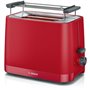 Toaster - BOSCH - TAT3M124 MyMoment - Rouge mat - 2 tranches - centrage automatique du pain - fonctions décongélation et réchauf