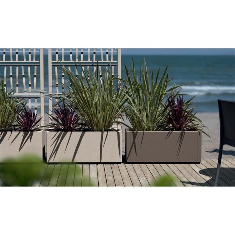 Image secondaire de Pot Starwax Rectangulaire 80 cm Marron