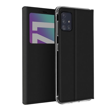 ***WE Etui folio CLASSIQUE SAMSUNG GALAXY A71 Noir