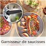 Hachoir a viande - BOSCH - MFWS420W Série 4 - Blanc - 500 W - moteur bloqué 1900 W - 2,5 kg/mn - 2 vitesses - 2 grilles