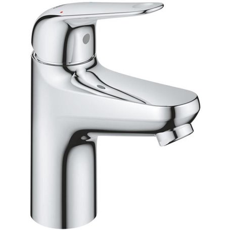 Mitigeur monocommande lavabo - GROHE Swift - 24318001 - Chromé - Taille S - Economie d'eau - Vidage clic clac