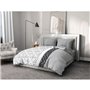 Parure de couette microfibre ETHNO - 1 housse de couette 240 x 260 cm + 2 taies d'oreiller 63 x 63 cm - Gris
