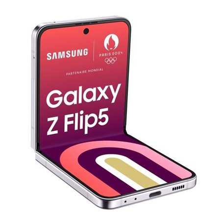 Samsung Galaxy Z Flip5 SM-F731B 17 cm (6.7") Double SIM Android 13 5G USB Type-C 8 Go 512 Go 3700 mAh Lavande