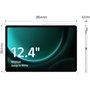 Samsung Galaxy Tab S9 FE+ 5G 256 Go 31,5 cm (12.4") Samsung Exynos 12 Go Wi-Fi 6 (802.11ax) Android 13 Gris